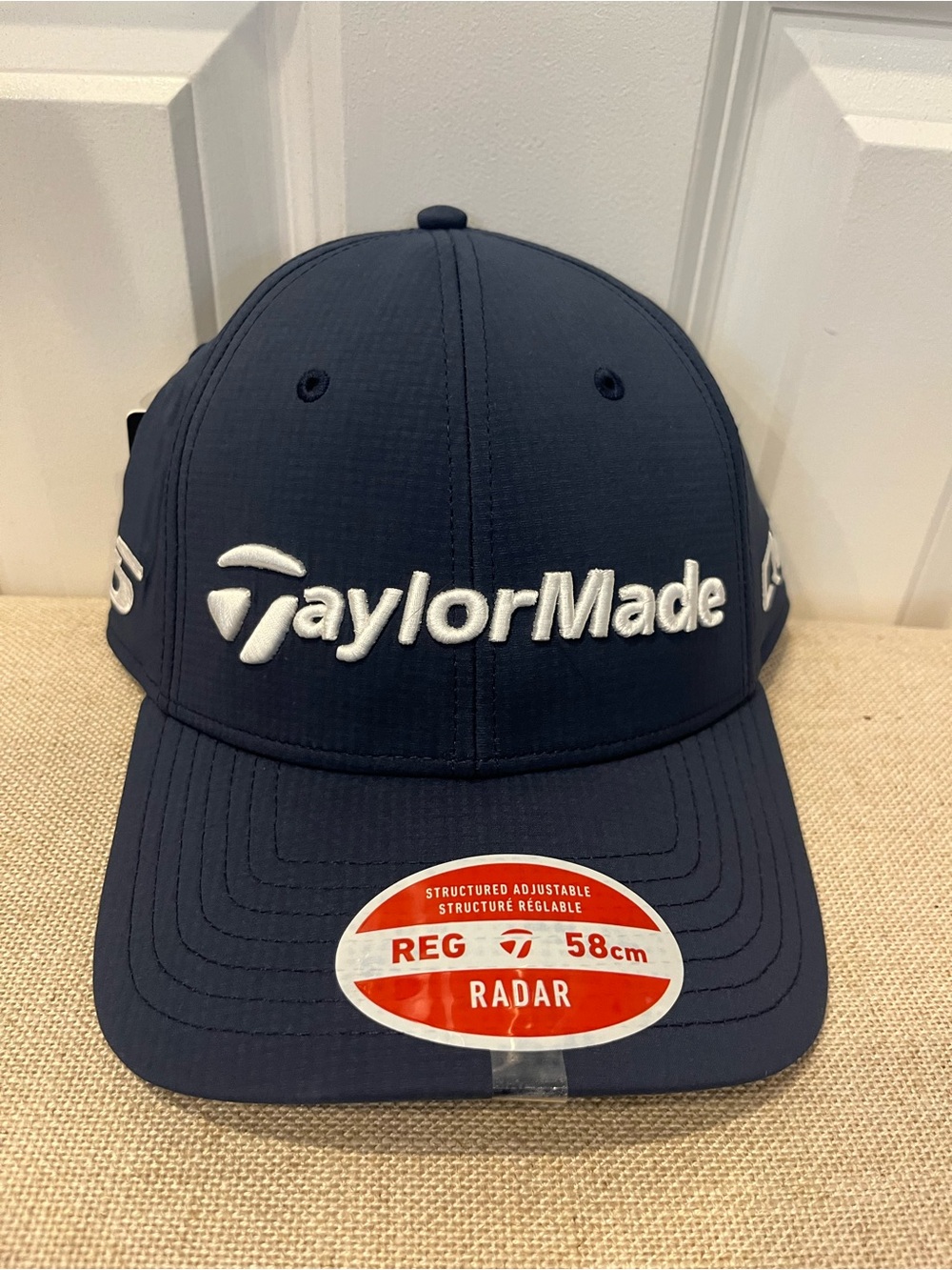 NWT TaylorMade  Men's Navy and White Logo Golf Cap